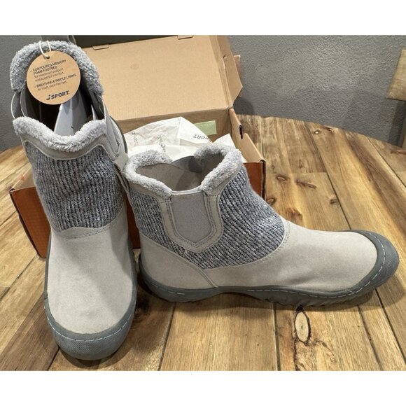 Jambu JSport Kendall Twin Gored Ankle Boot Grey 9 Women's NEW - Picture 1 of 10